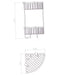 Eastbrook Double Corner Shower Basket - Shower Baskets