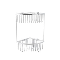 Eastbrook Double Corner Shower Basket - Chrome - Shower