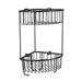 Eastbrook Double Corner Shower Basket - Matt Black - Shower