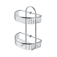 Eastbrook Double Shower Basket - Chrome - Shower Baskets