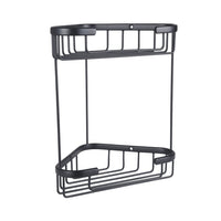 Eastbrook Double Shower Basket - Matt Black - Shower Baskets