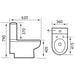 Eastbrook Dura Back to Wall Close Coupled Toilet
