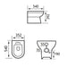 Eastbrook Dura Back To Wall Toilet With Soft Close Seat