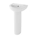 Eastbrook Dura Basin With Full Pedestal - White - 500mm / 1