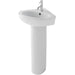 Eastbrook Dura Corner Basin With Full Pedestal- 465mm Wide