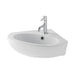 Eastbrook Dura Corner Wall Hung Basin - 465mm Wide - 1 TH