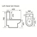 Eastbrook Dura Eco Vortex Back To Wall Close Coupled Toilet