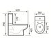 Eastbrook Dura Eco Vortex Back To Wall Close Coupled Toilet