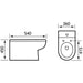 Eastbrook Dura High Level Back To Wall Toilet With Soft