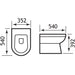 Eastbrook Dura Rimless Back To Wall Toilet With Soft Close