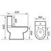 Eastbrook Dura Rimless Comfort Height Close Coupled Toilet