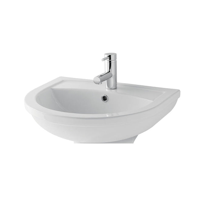 Eastbrook Dura Wall Hung Basin - White - 450mm / 1 - Wall