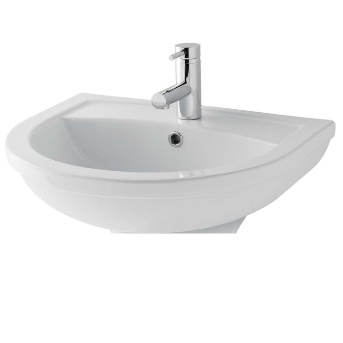 Eastbrook Dura Wall Hung Basin - White - 450mm / 2 - Wall