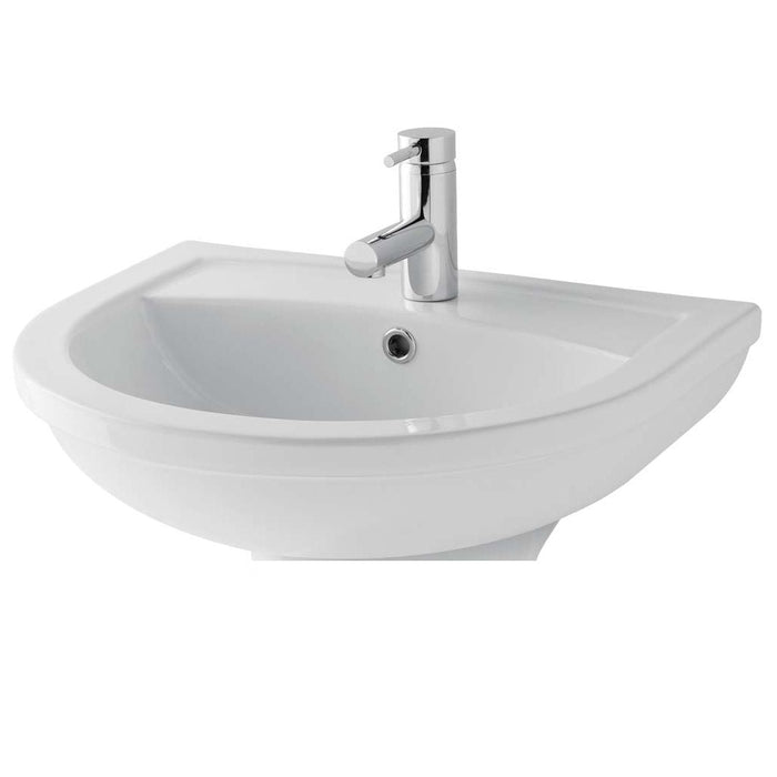 Eastbrook Dura Wall Hung Basin - White - 500mm / 1 - Wall