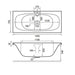 Eastbrook Echelon Double Ended Bath With Overflow Bath