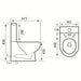 Eastbrook Farringdon Back To Wall Close Coupled Toilet
