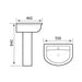 Eastbrook Farringdon/Northall Basin With Full Pedestal - 1