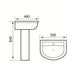 Eastbrook Farringdon/Northall Basin With Full Pedestal - 1