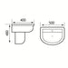 Eastbrook Farringdon/Northall Basin With Semi Pedestal - 1