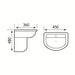 Eastbrook Farringdon/Northall Basin With Semi Pedestal - 1