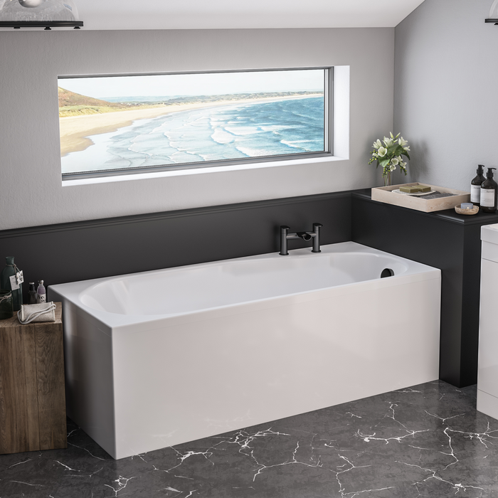 Eastbrook Fitzroy Rectangular Single Ended Bath - 1700mm x