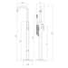 Eastbrook Floorstanding Manual Mono Bath Shower Mixer Tap