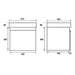 Eastbrook Gravina 1 Drawer Wall Hung Vanity Unit With Basin