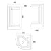 Eastbrook Hardwick 1 Door Floorstanding Vanity Unit