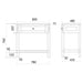 Eastbrook Hardwick 1 Drawer Floor Standing Washstand