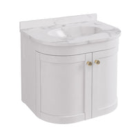 Eastbrook Hardwick 2 Door Curved Wall Hung Vanity Unit