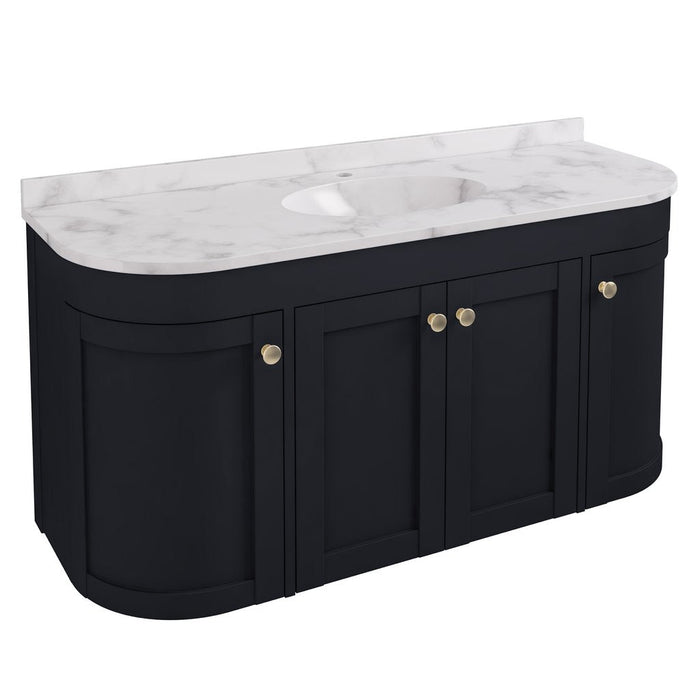 Eastbrook Hardwick 2 Door Curved Wall Hung Vanity Unit