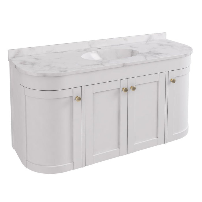 Eastbrook Hardwick 2 Door Curved Wall Hung Vanity Unit