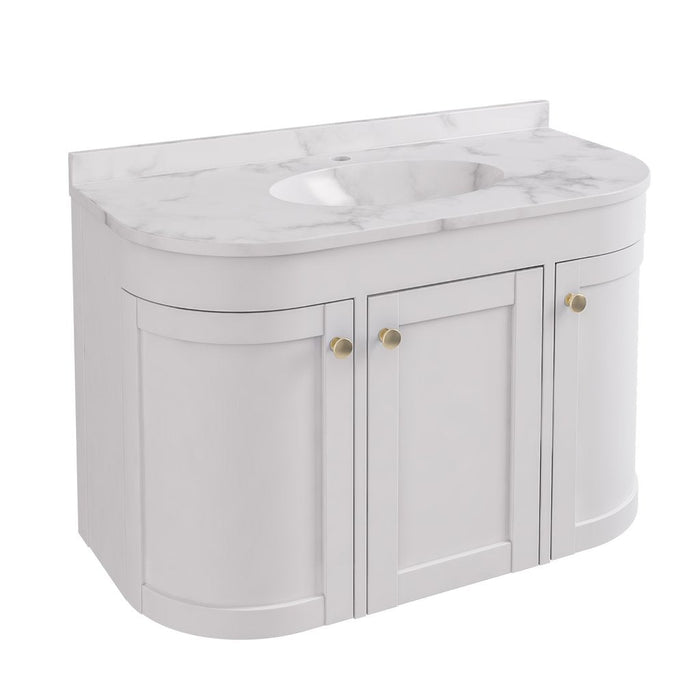 Eastbrook Hardwick 2 Door Curved Wall Hung Vanity Unit