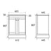 Eastbrook Hardwick 2 Door Floorstanding Vanity Unit