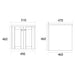 Eastbrook Hardwick 2 Door Wall Hung Vanity Unit