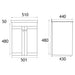 Eastbrook Hardwick 2 Door Wall Hung Vanity Unit