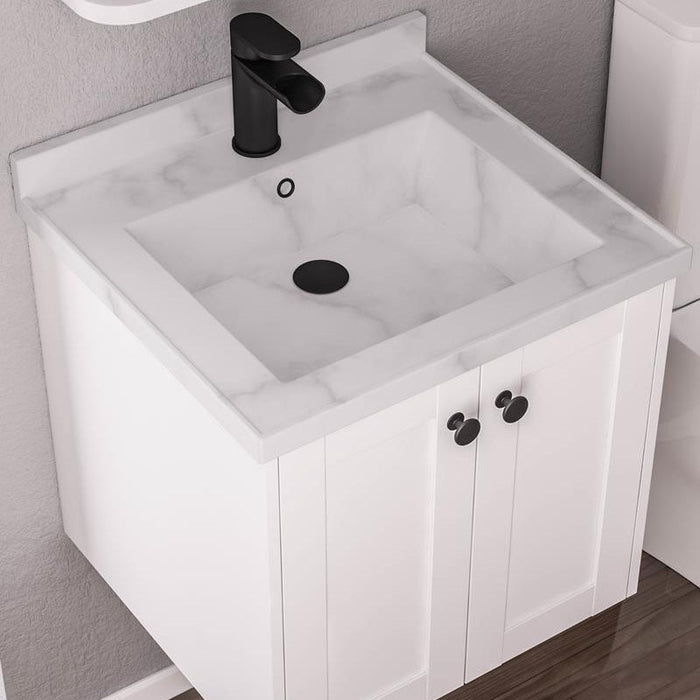 Eastbrook Hardwick 2 Door Wall Hung Vanity Unit With Quartz