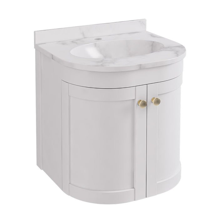 Eastbrook Hardwick 2 Door Wall Hung Vanity Unit With Quartz