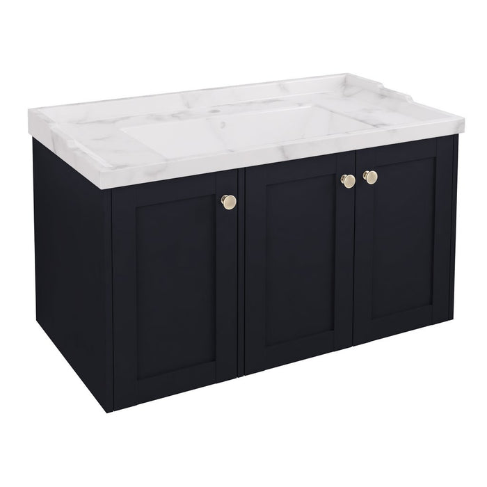 Eastbrook Hardwick 3 Door Wall Hung Vanity Unit With Quartz