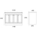 Eastbrook Hardwick 4 Door Floorstanding Vanity Unit