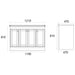 Eastbrook Hardwick 4 Door Floorstanding Vanity Unit