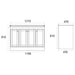 Eastbrook Hardwick 4 Door Floorstanding Vanity Unit