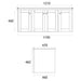 Eastbrook Hardwick 4 Door Wall Hung Vanity Unit