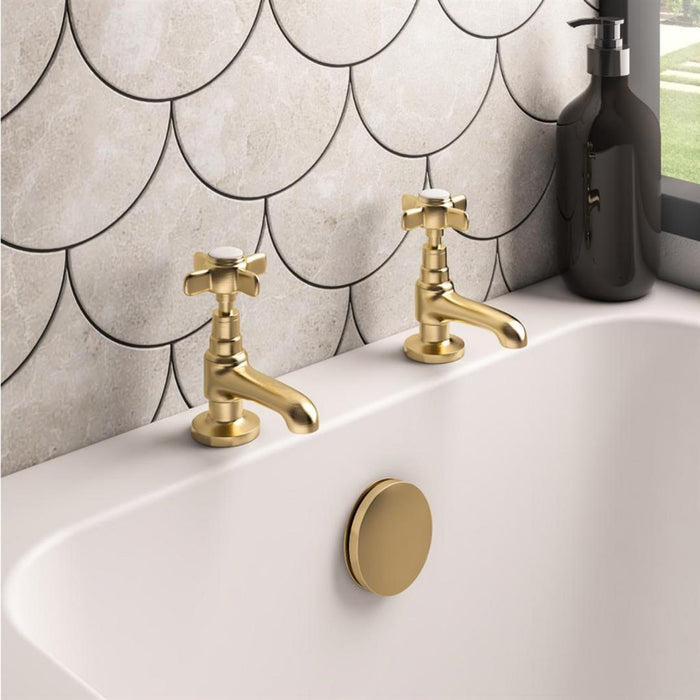 Eastbrook Haymarket Luxury Bath Pillar Taps - Bath Pillar