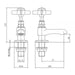 Eastbrook Haymarket Standard Basin Pillar Taps - Chrome