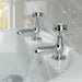 Eastbrook Haymarket Standard Basin Pillar Taps - Chrome