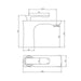 Eastbrook Helston Mono Basin Mixer Tap With Waste - Matt