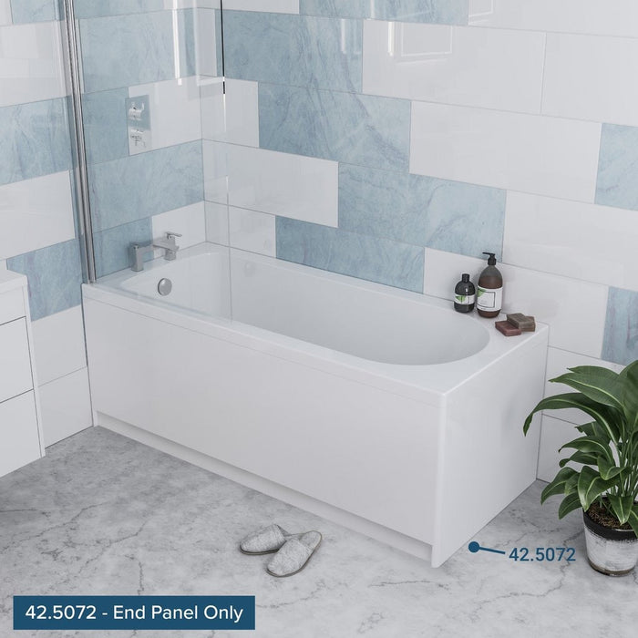 Eastbrook Henbury Bath End Panel - 700mm Wide - White