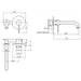 Eastbrook Heyford Wall Mounted Basin Mixer Tap - Wall
