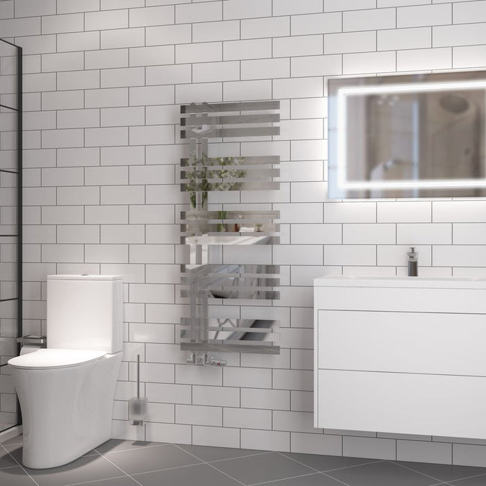 Eastbrook Hurley Straight Designer Heated Towel Rail Chrome